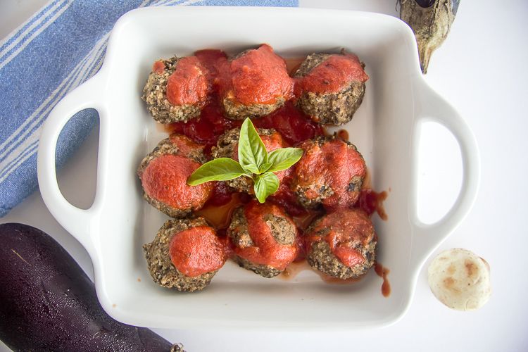 Keto Eggplant Meatballs